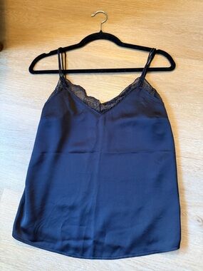 Abercrombie & Fitch Black Lace-Trim Camisole Top